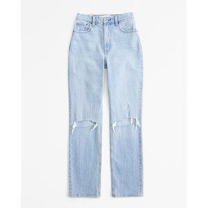 Abercrombie & Fitch Curve Love Ultra High Rise 90s Straight Jeans 26704